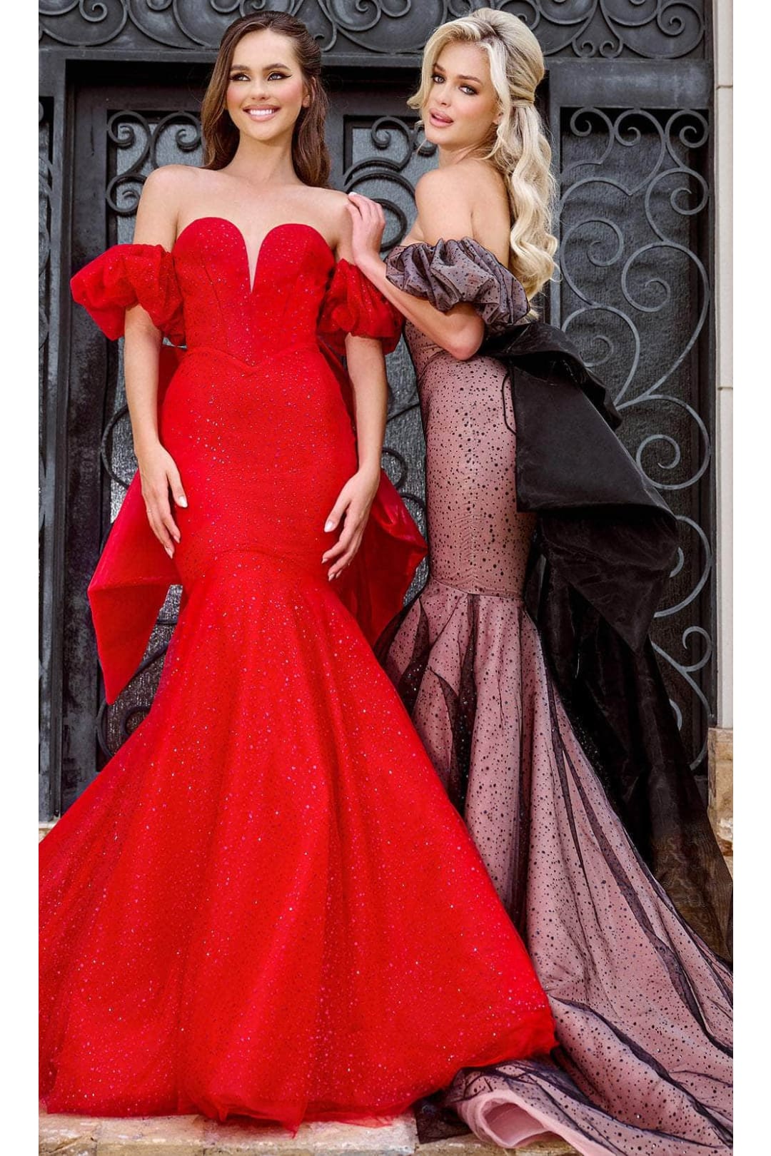 Portia and Scarlett PS24065 - long-Prom Dress with Bow Back Detail