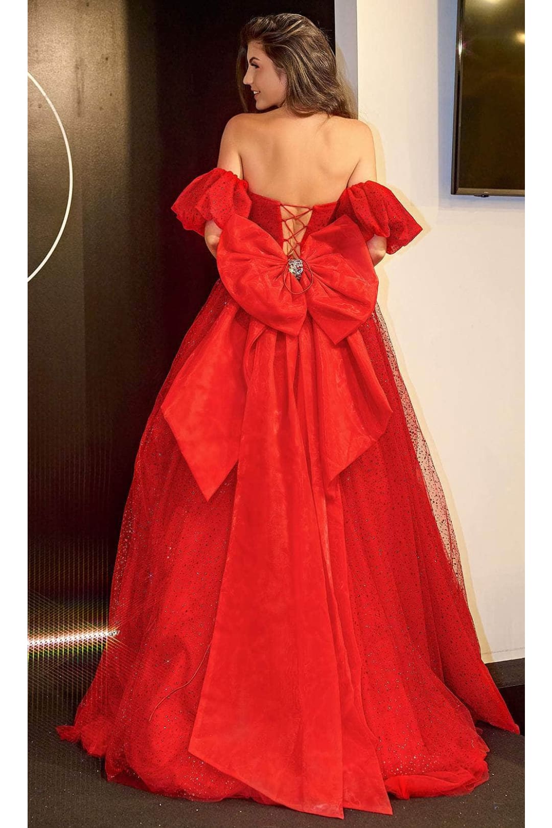 Portia and Scarlett PS24066 -long- Sweetheart Ballgown with Slit