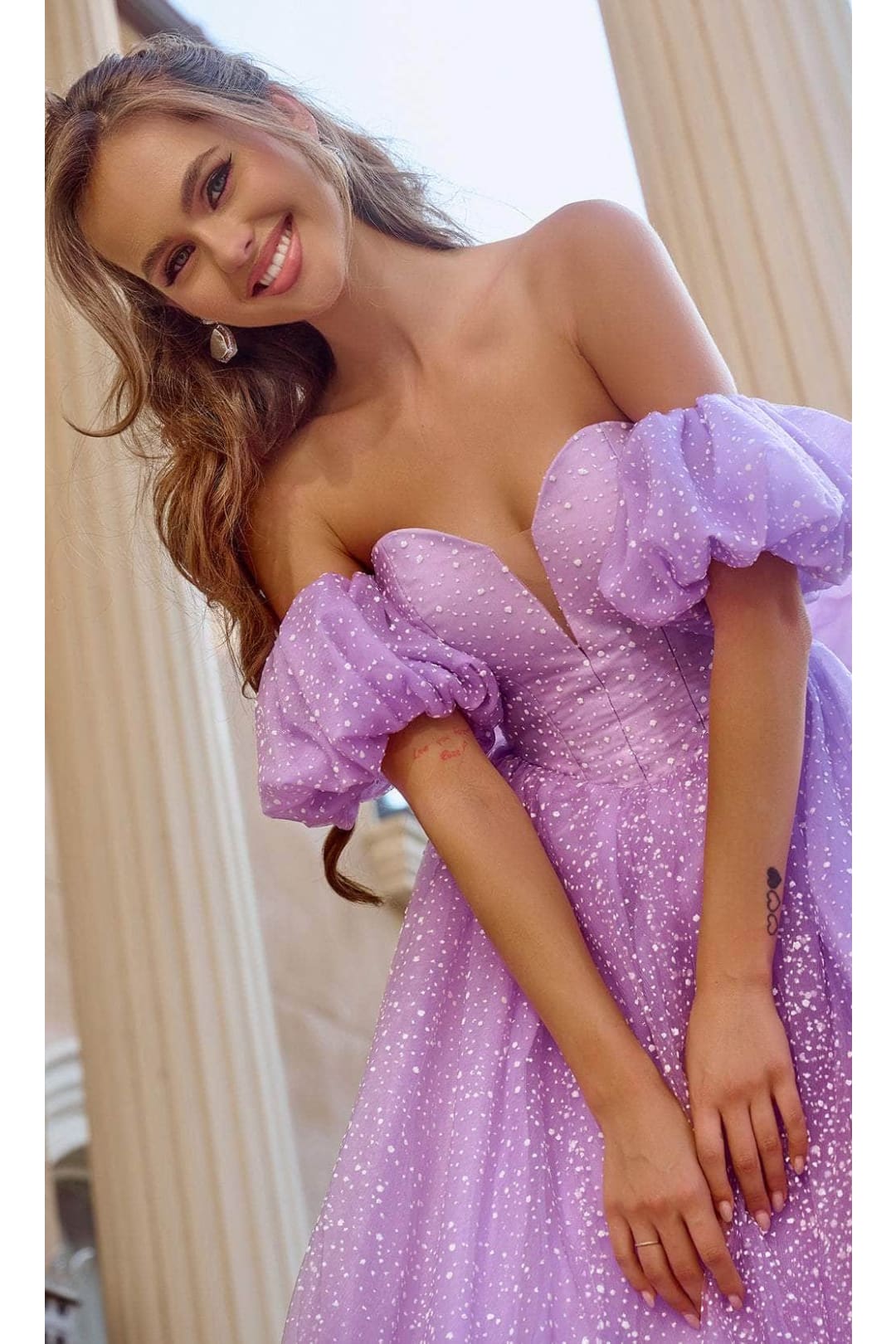 Portia and Scarlett PS24066 -long- Sweetheart Ballgown with Slit