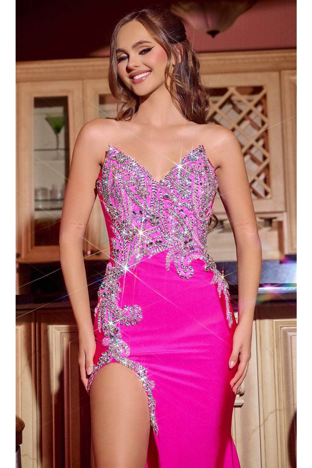 Portia & Scarlett Prom Dress Long Beaded Pageant Evening Gown PS24689