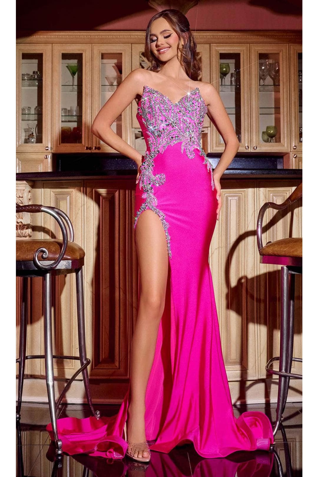 Portia & Scarlett Prom Dress Long Beaded Pageant Evening Gown PS24689