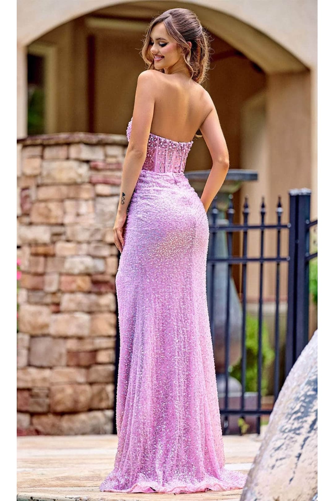 Portia and Scarlett PS24942 - long - Asymmetrical Prom Dress with Embellishments