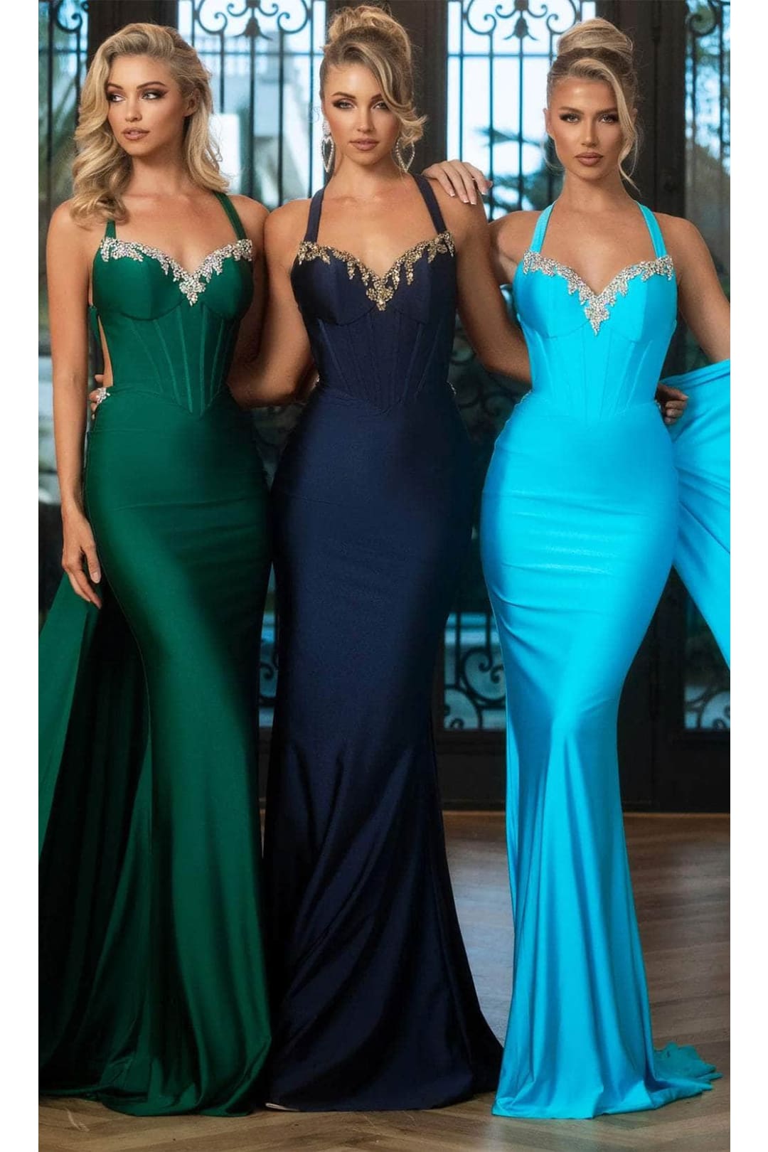 Portia and Scarlett PS25223 - Crisscross Back Prom Dress