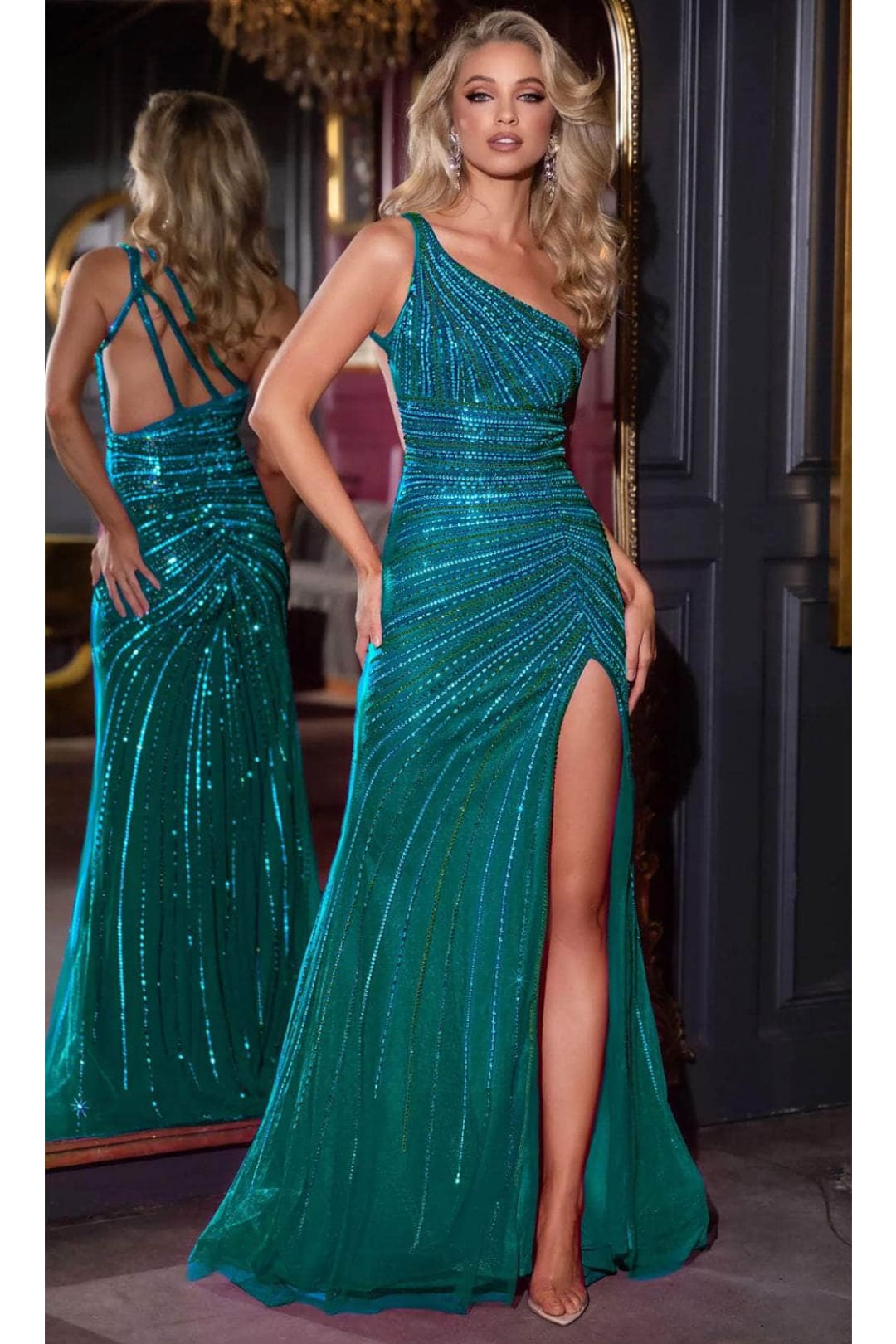 Portia and Scarlett PS25295 - Strappy Back Prom Dress