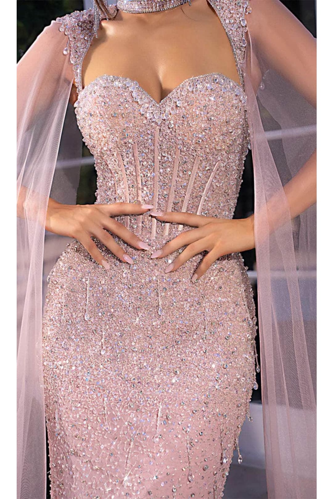 Portia and Scarlett PS25504 -long Sweetheart Neck Prom Gown with Embellishments