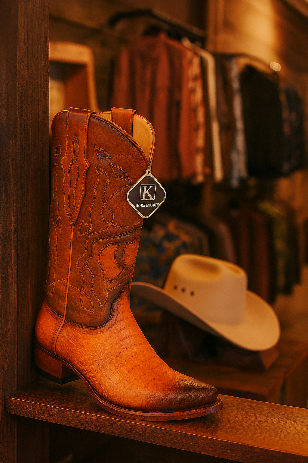 Caiman Belly Snip Toe Boots by King Exotic