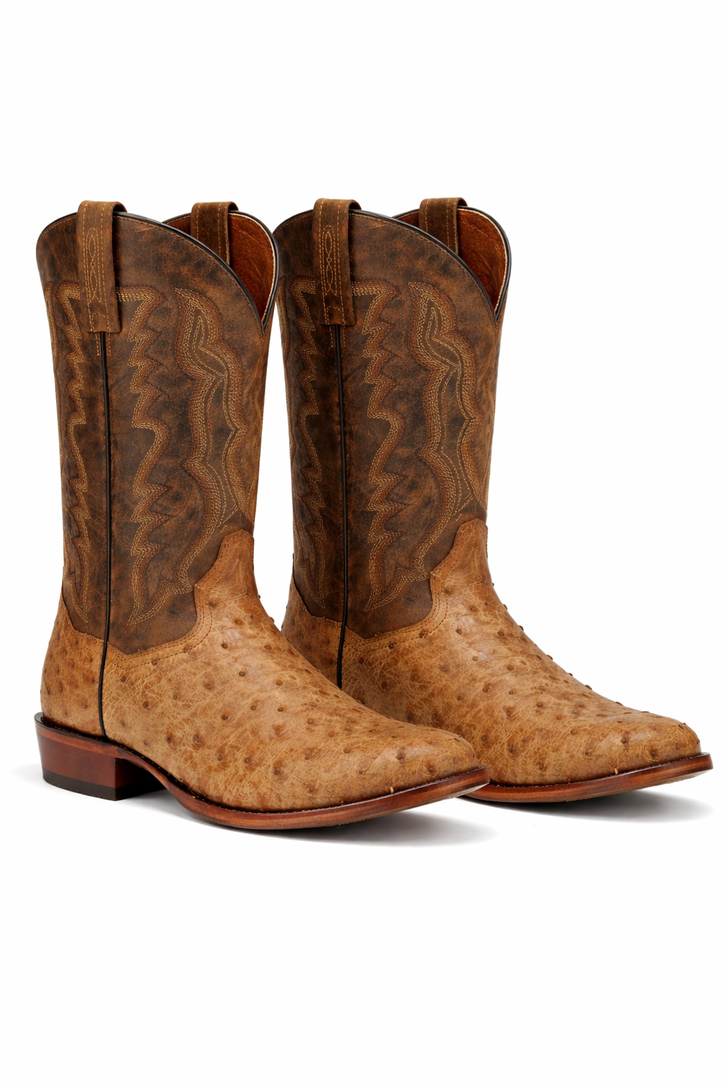 Dan Post Gehrig Saddle Ostrich Western Boots