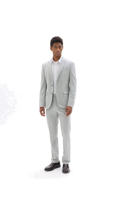 Slim Fit Bi-Stretch Suit Jacket - Light Grey