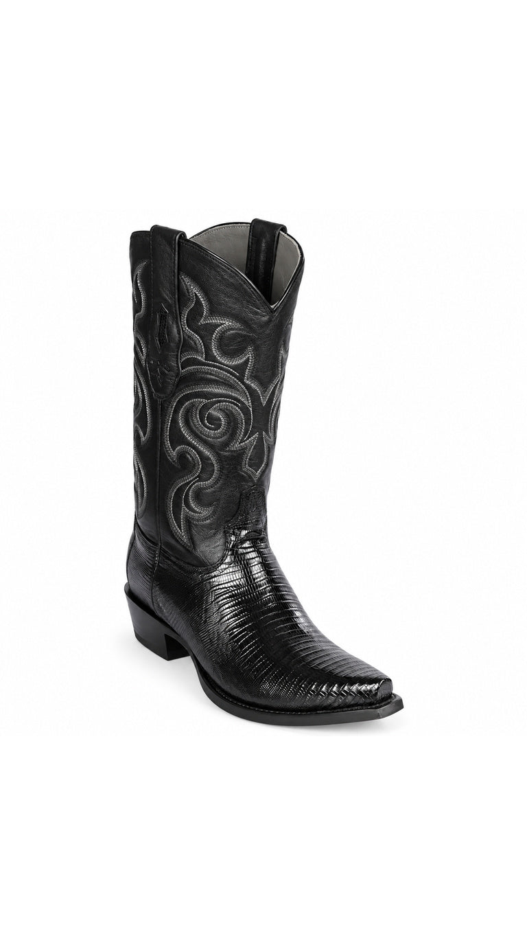 Los Altos Snip Toe Lizard Boots