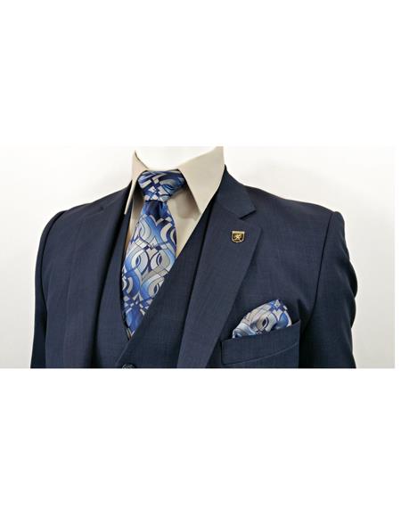 Alberto Nardoni Dark Navy 3 Piece Suit