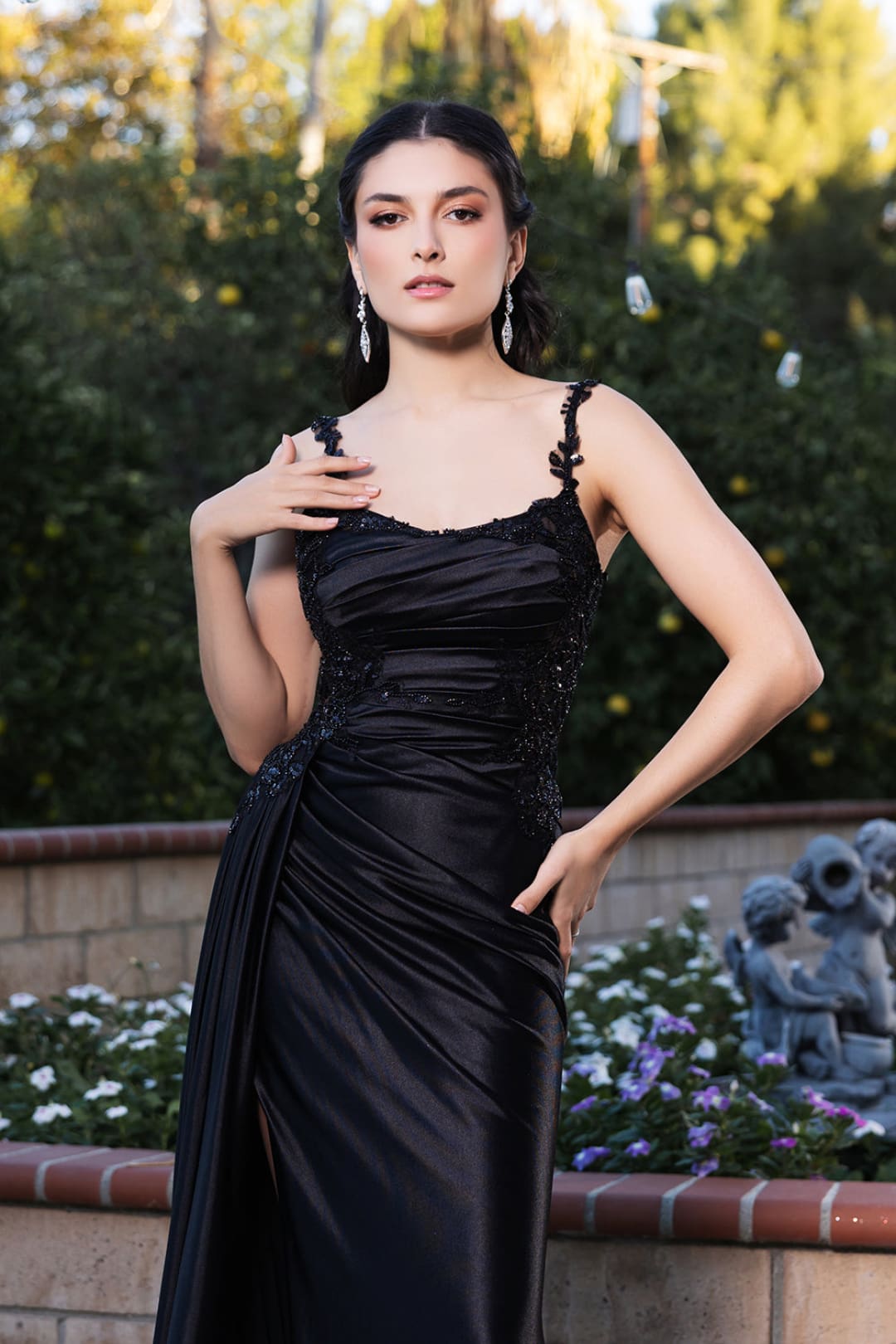 Prom Dress Square Neck Sleeveless Gala Gown By May Queen MQ2145
