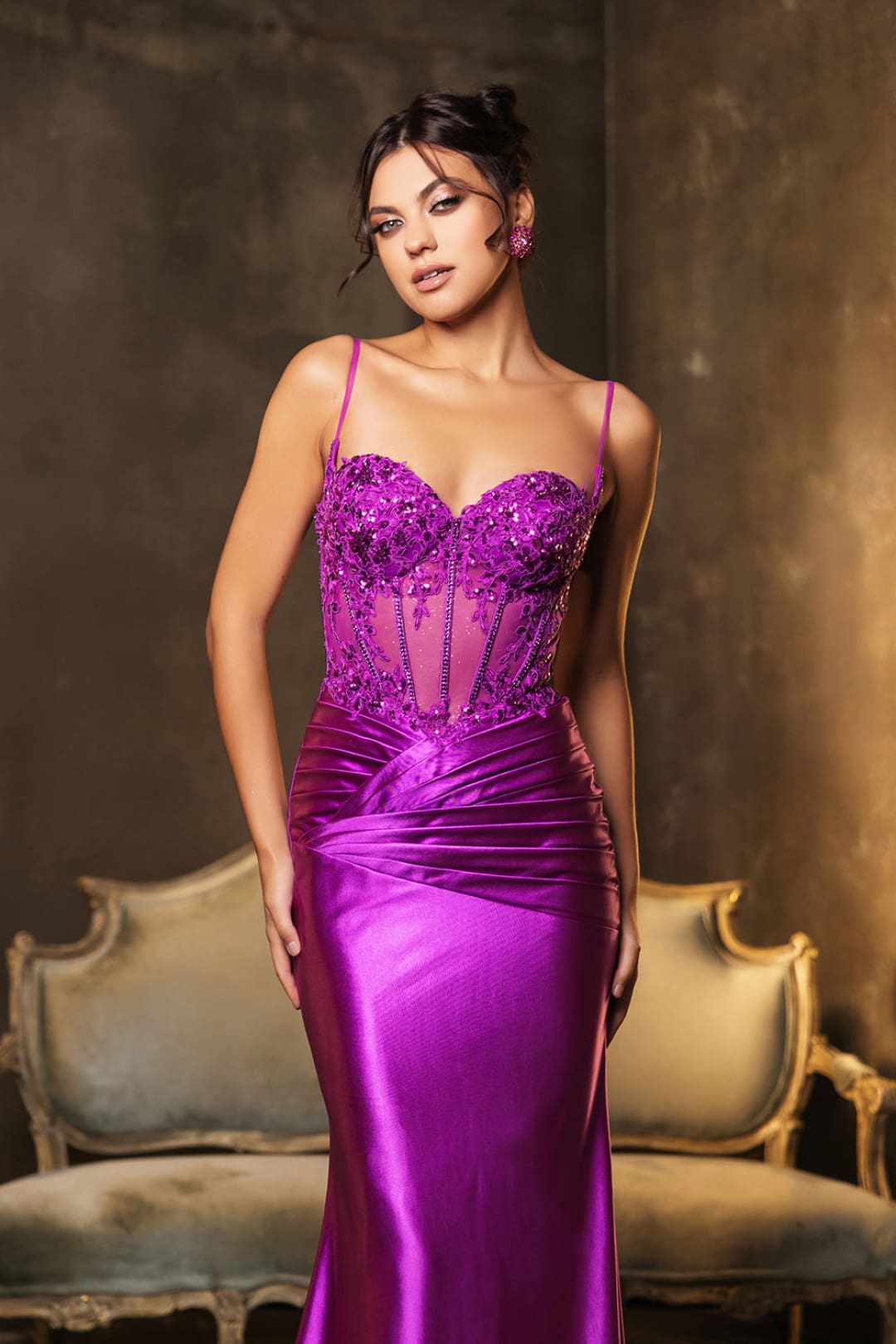 Plus Size Long Evening Gown Maxi Formal Dress for Women By May Queen MQ2139