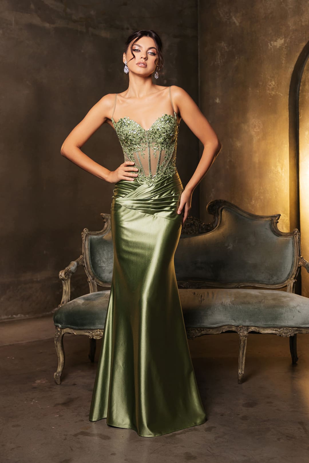 Plus Size Long Evening Gown Maxi Formal Dress for Women By May Queen MQ2139
