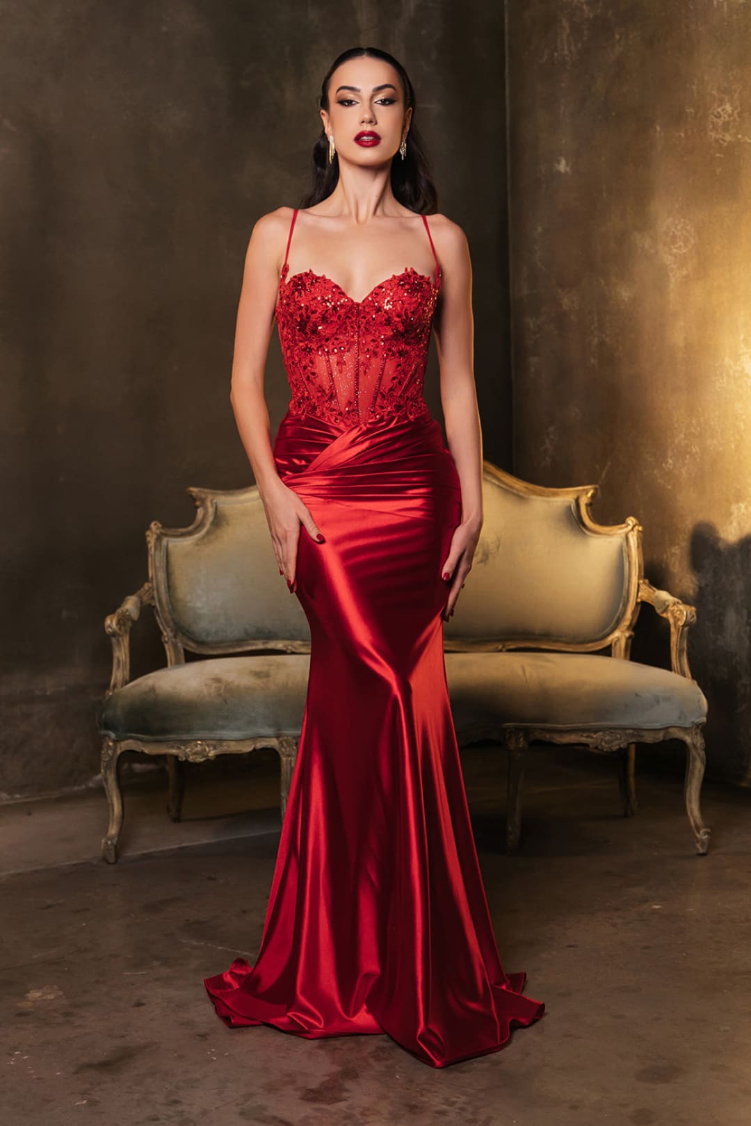 Plus Size Long Evening Gown Maxi Formal Dress for Women By May Queen MQ2139