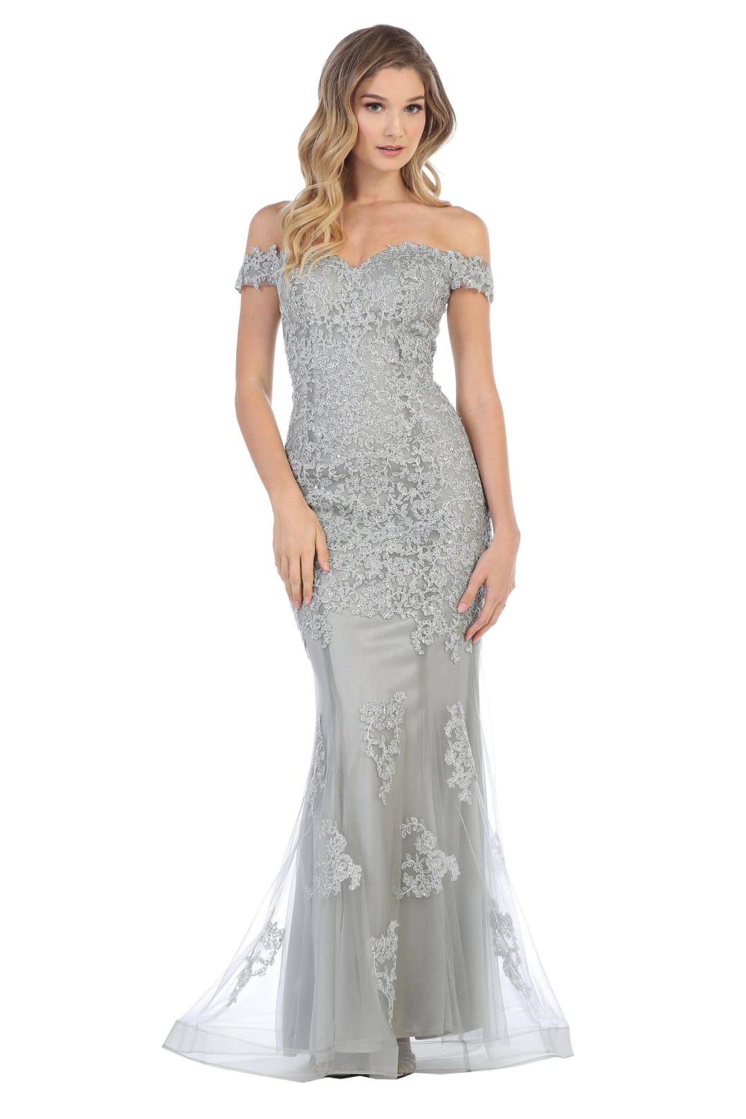 Eva USA 5154 Prom Long Off Shoulder Fitted Formal Dress