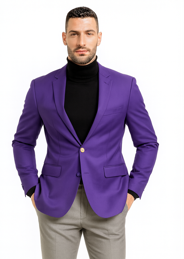 Purple Big and Tall Blazer