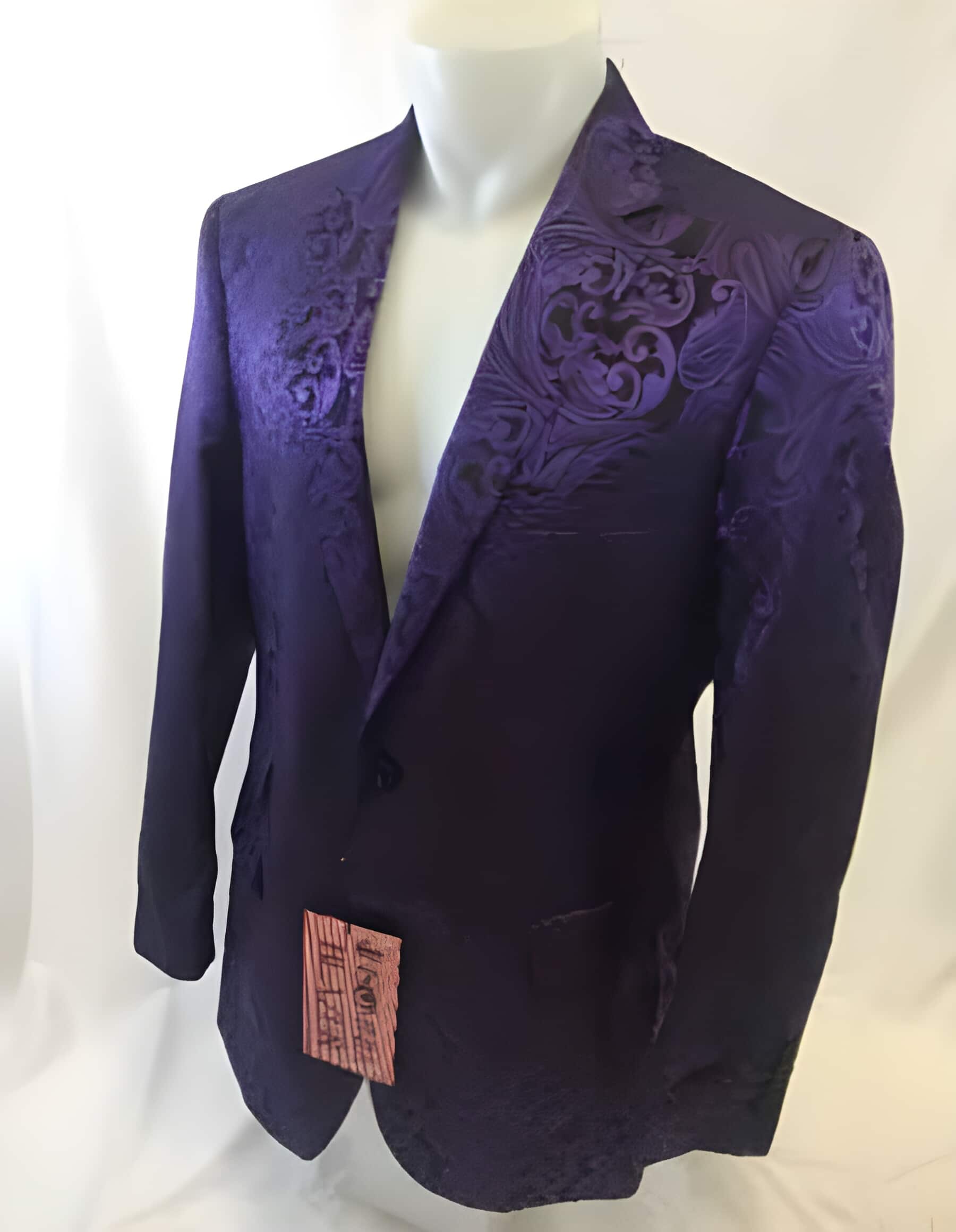 Purple Paisley-100 Fancy Party Blazer Suit Jacket For Men