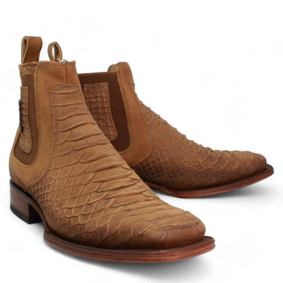 Quincy Boots Boots MenΒ΄s Quincy Square Toe Ankle Boots Python Print Q82B5759