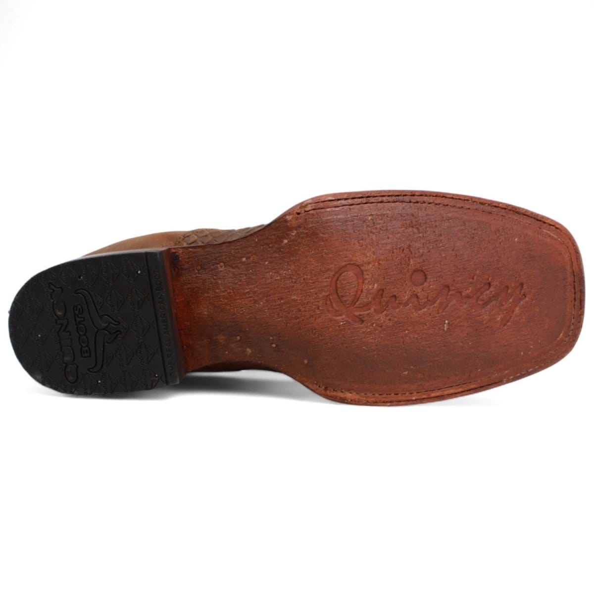 Quincy Square Toe Python Print Ankle Boots