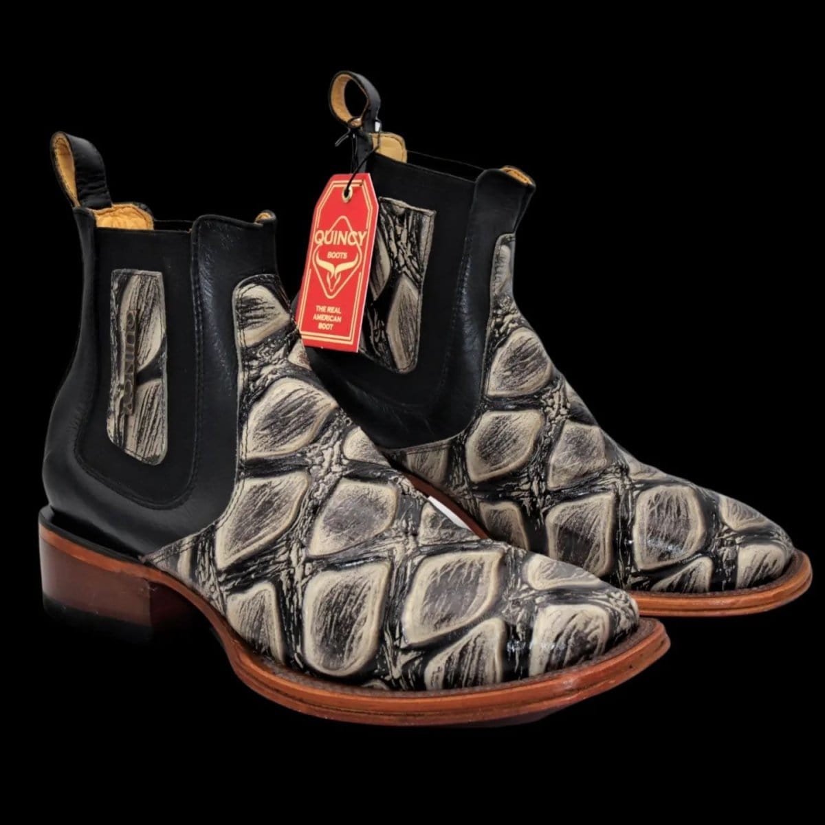 Quincy Wide Square Toe Ankle Boot for Men