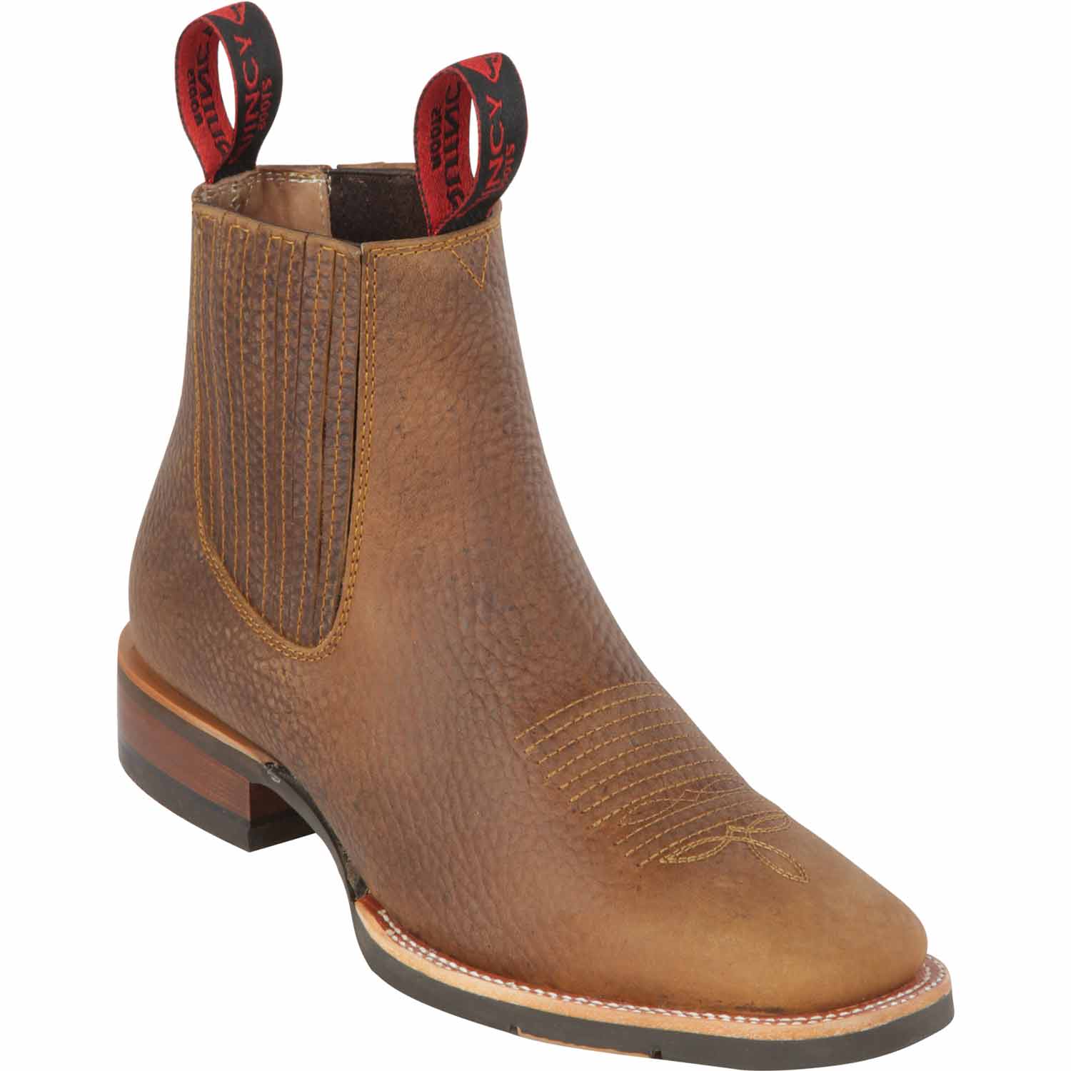 Men's Quincy Wide Square Toe Ankle Boot Q82BU2731