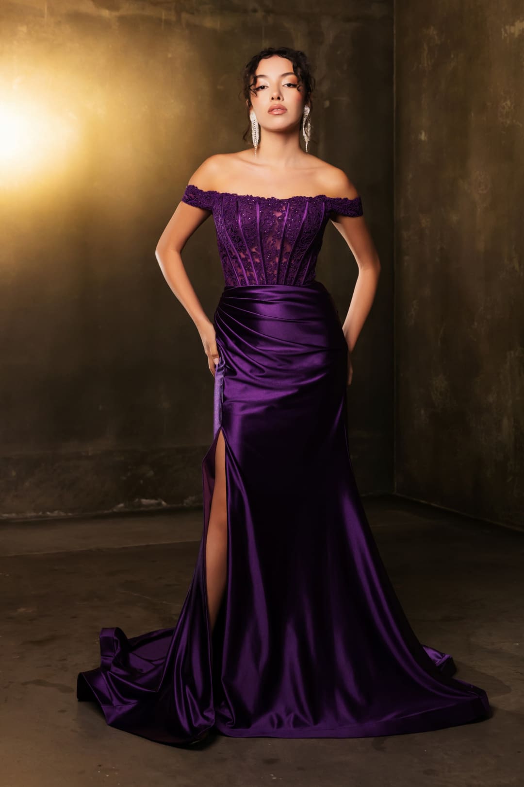 Red Carpet Dress Off Shoulder Sequin Formal Gown By May Queen MQ2146B