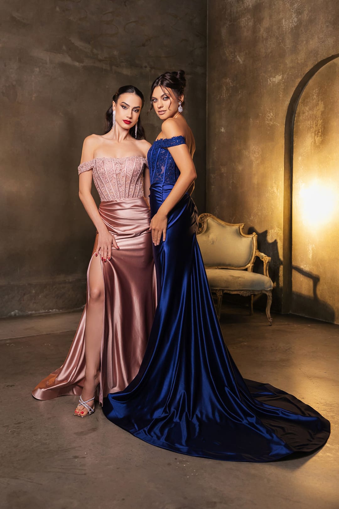 Red Carpet Dress Off Shoulder Sequin Formal Gown By May Queen MQ2146B