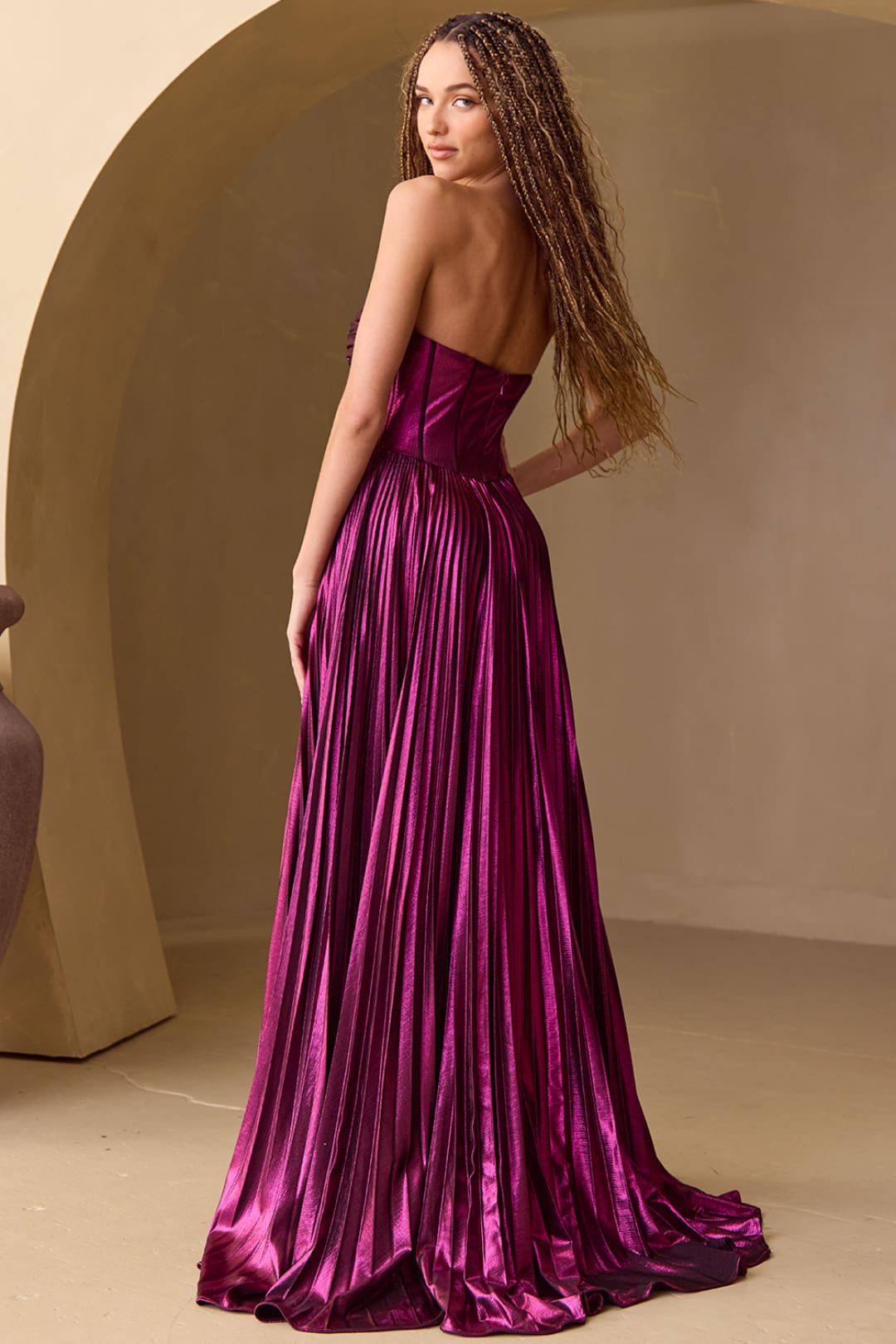 Red Carpet Dress Sweetheart A-Line Evening Gown By Amelia Couture 2058