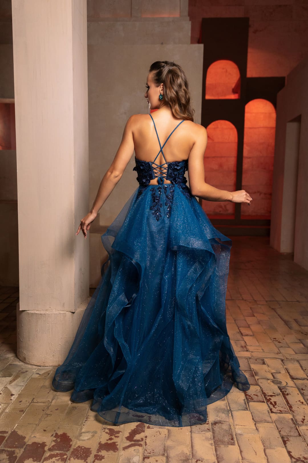 Red Carpet Dress Sweetheart A-Line Sparkle Gown By Royal Queen RQ8158