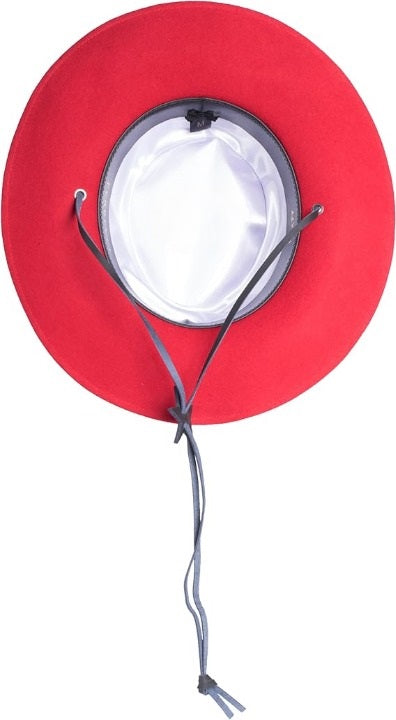 Men's Wool Fedora Hat with Ribbon