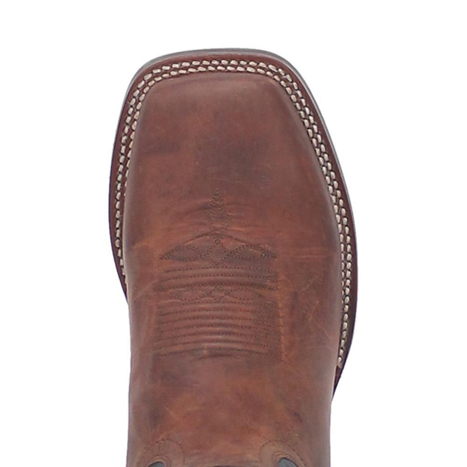 Winslow Brown Square Toe Leather Boot