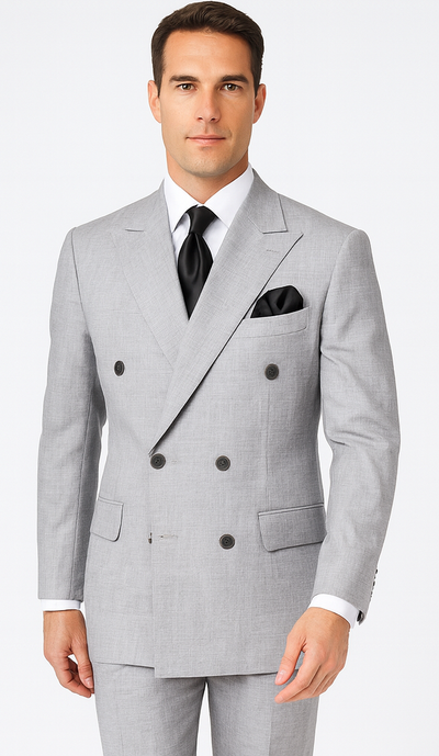 Rossi Man ARTHUR RM2305 Double-Breasted Suit – Men’s Formalwear