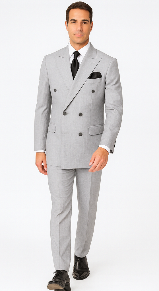 Rossi Man ARTHUR RM2305 Double-Breasted Suit – Men’s Formalwear