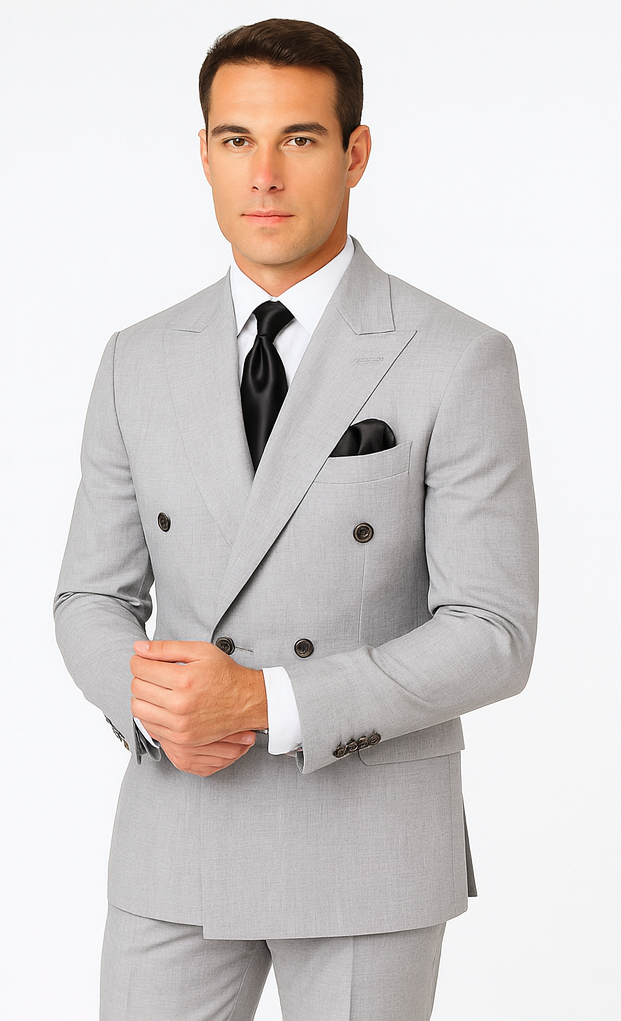 Rossi Man ARTHUR RM2305 Double-Breasted Suit – Men’s Formalwear