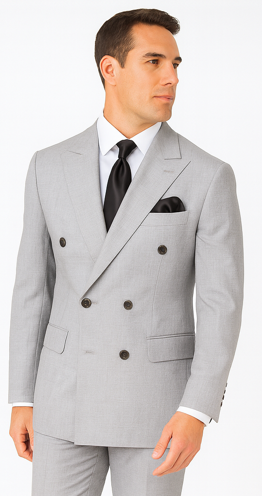 Rossi Man ARTHUR RM2305 Double-Breasted Suit – Men’s Formalwear