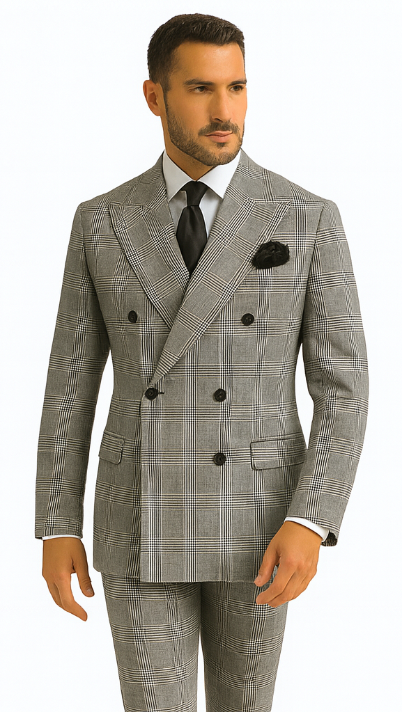 Rossi Man ARTHUR RM2318 Double-Breasted Suit – Modern Formalwear