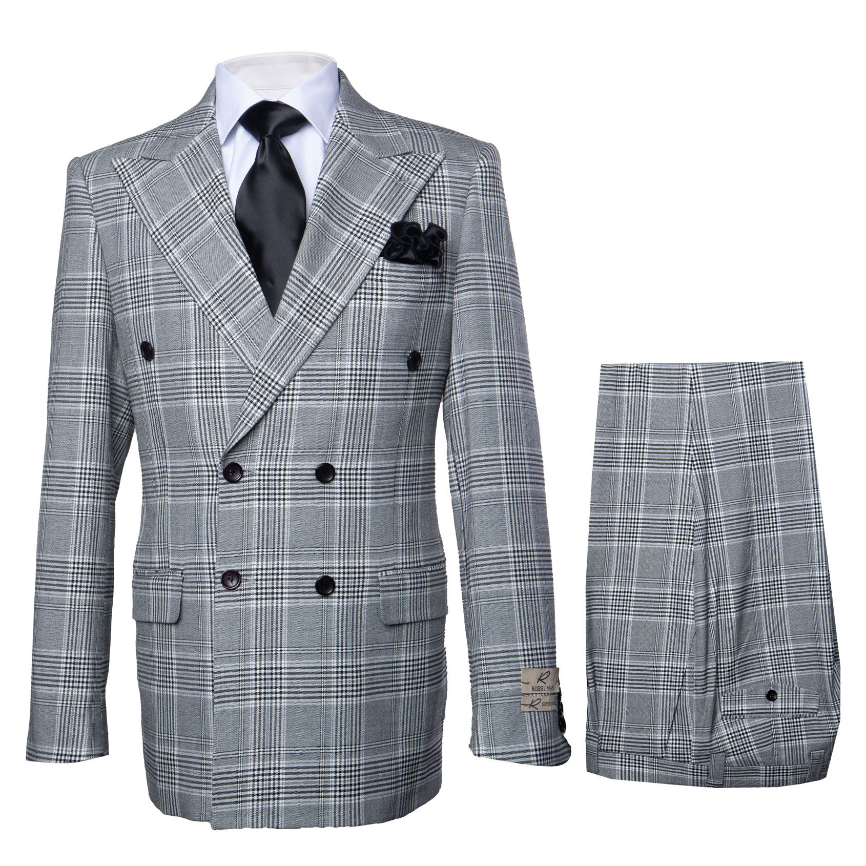 Rossi Man ARTHUR RM2318 Double-Breasted Suit – Modern Formalwear