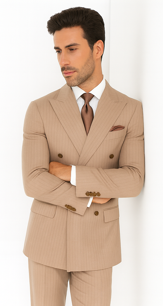 Rossi Man ARTHUR RM2320 Double-Breasted Suit – Men’s Formalwear