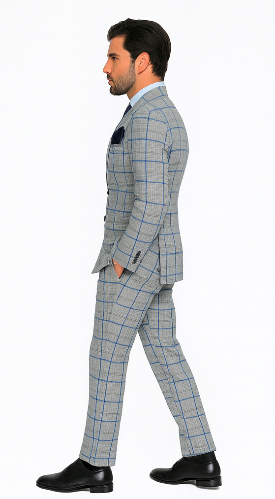 Rossi Man ARTHUR RM2322 Double-Breasted Suit – Classic Men’s Formal