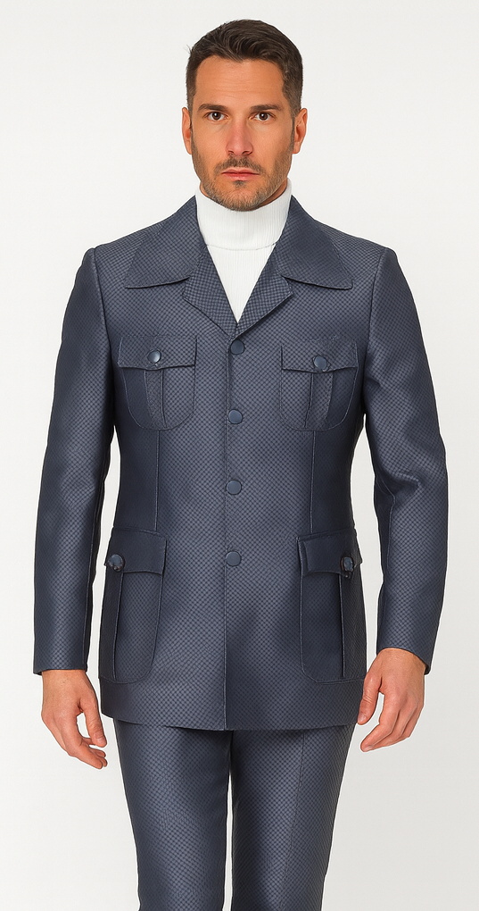 Rossi Man DUKE RM1766 Slim Fit 3-Piece Suit for Men – Modern Cream Off-White Formalwear