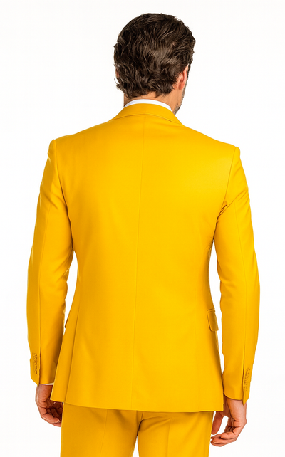 Rossi Man ELI RM103 Bold Yellow 3-Piece Suit β Menβs Formalwear