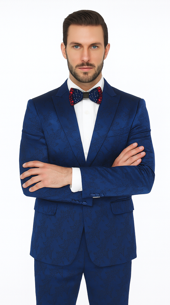 Rossi Man LEO RM1906 Men’s Slim Fit 2-Piece Suit – Modern Formalwear for Special Events