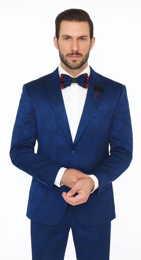 Rossi Man LEO RM1906 Men’s Slim Fit 2-Piece Suit – Modern Formalwear for Special Events