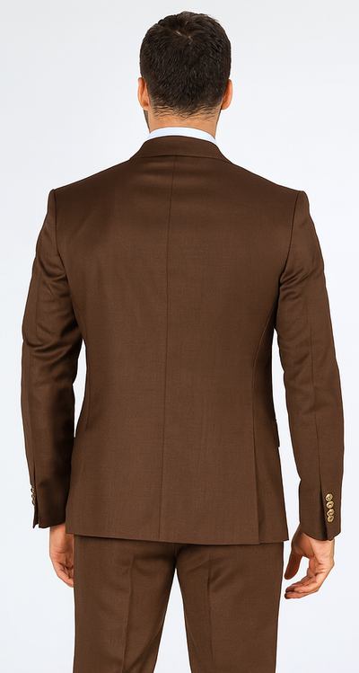 Rossi Man MAX RM1392 Brown Slim Fit 3-Piece Suit β Menβs Formalwear