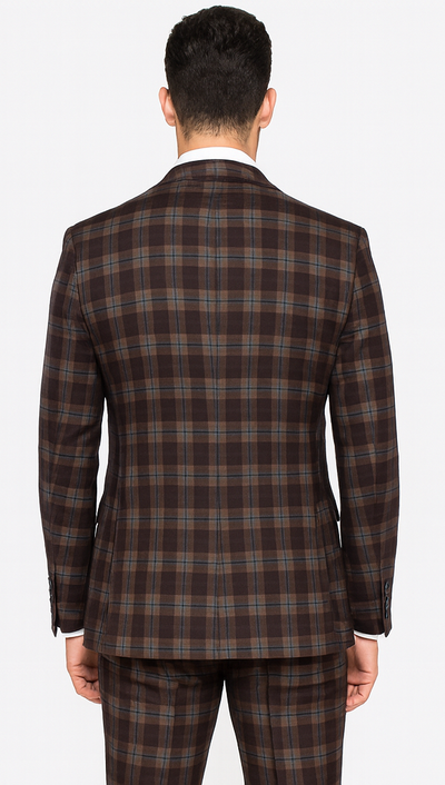 Rossi Man MAX RM1735 Brown Slim Fit 3-Piece Suit β Menβs Modern Formalwear