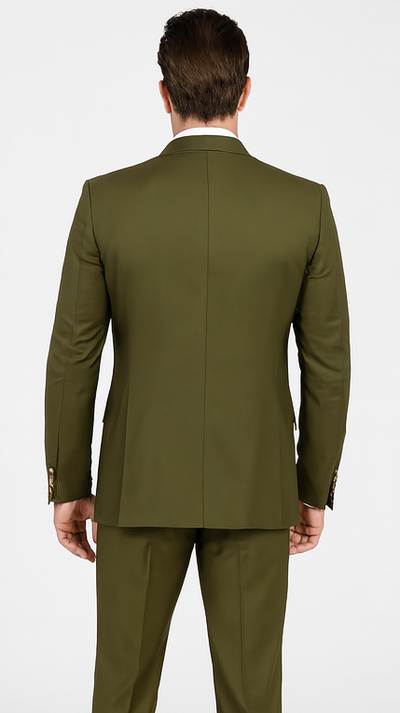 Rossi Man MAX RM1775 Olive Green Slim Fit 3-Piece Suit β Menβs Formalwear
