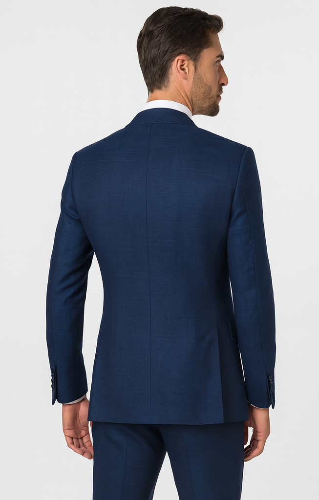 Rossi Man MAX RM1783 Slim Fit 3-Piece Blue Suit – Men’s Formalwear