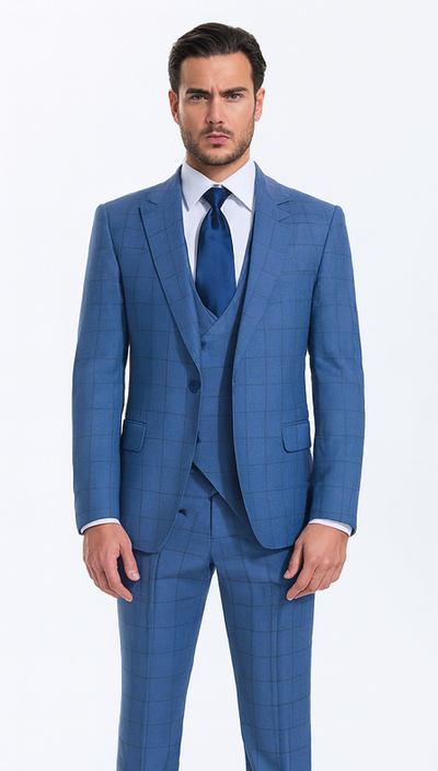 Rossi Man MAX RM1785 Slim Fit 3-Piece Suit β Modern Menβs Formalwear