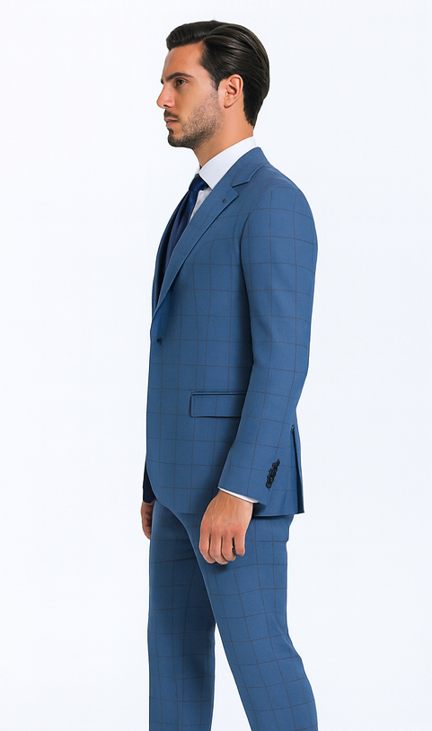 Rossi Man MAX RM1785 Slim Fit 3-Piece Suit – Modern Men’s Formalwear