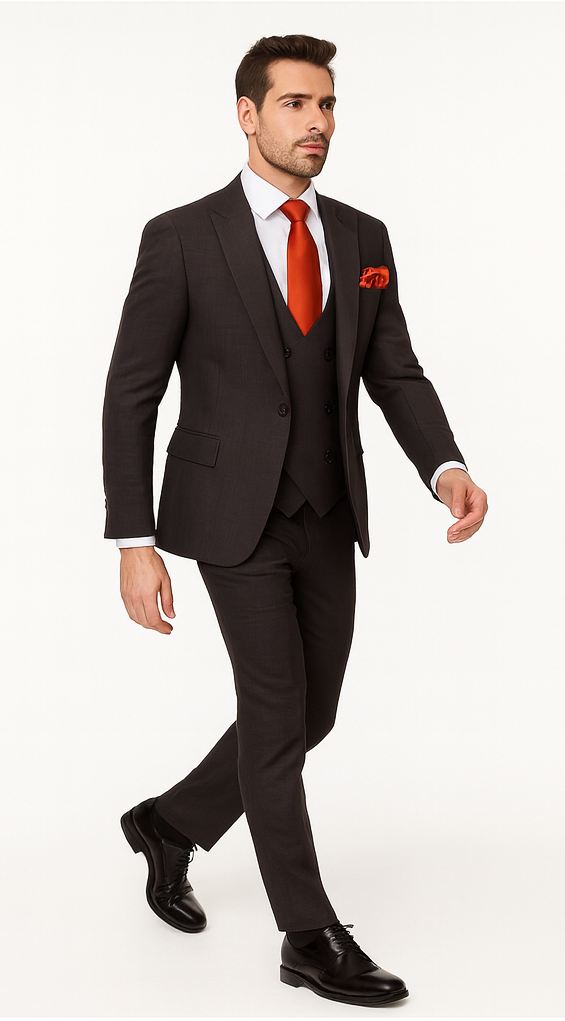 Rossi Man MAX RM1787 Slim Fit 3-Piece Suit – Men’s Formalwear